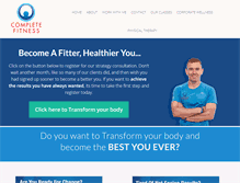 Tablet Screenshot of completefitness.ie